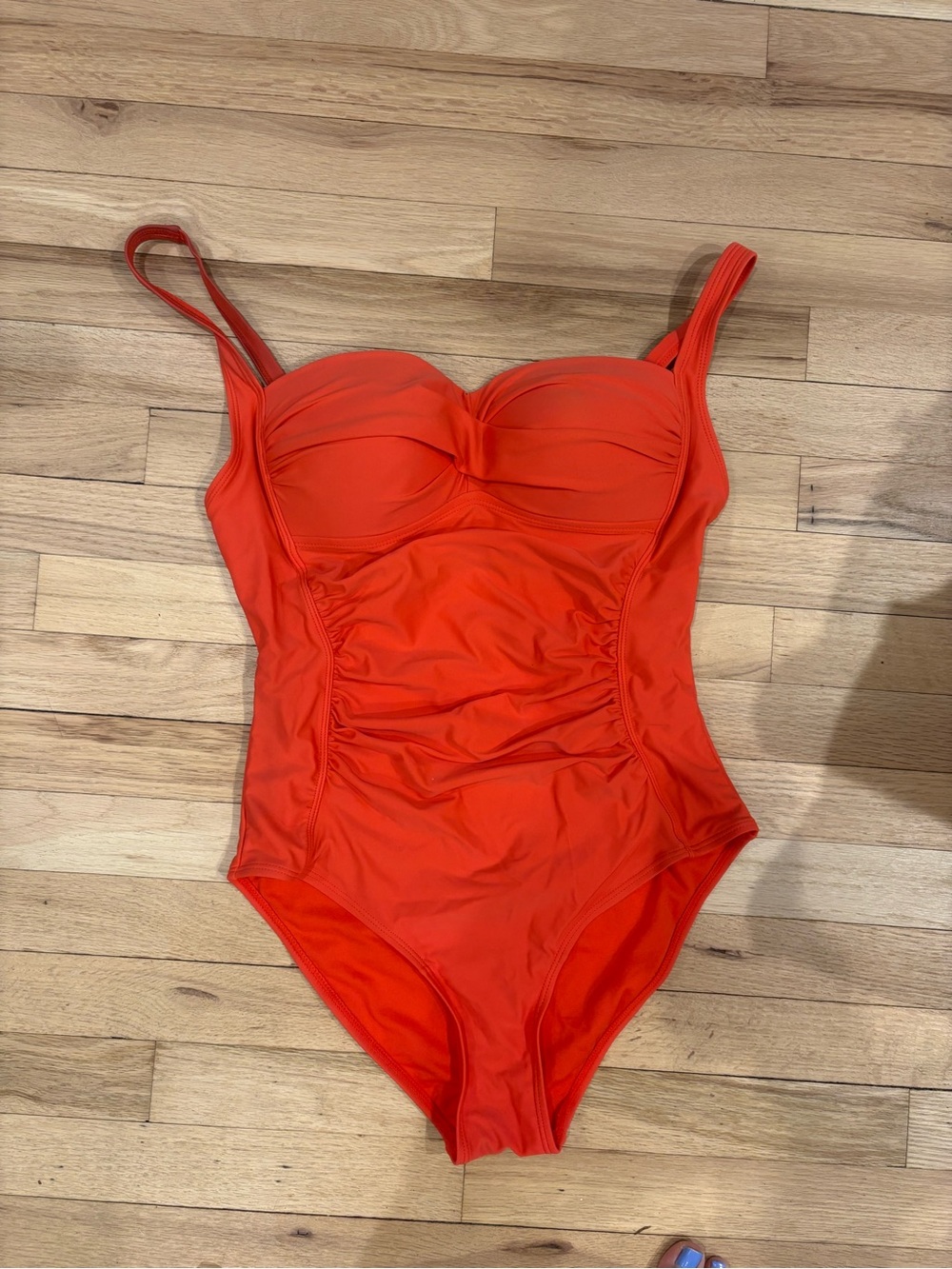 Nicole Miller Bright Orange One-Piece Swimsuit